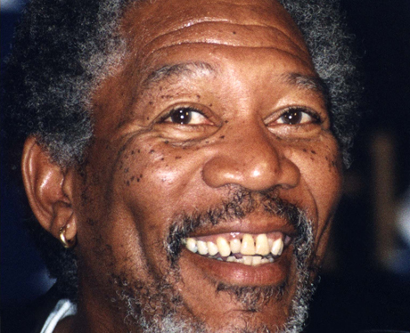 Morgan Freeman Before Cosmetic Dentistry