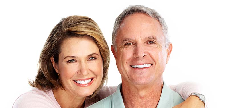 Happy Old Couple with their New Dental Implants